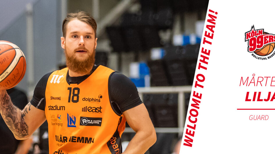 Mårten Lilja im Team der Köln 99ers