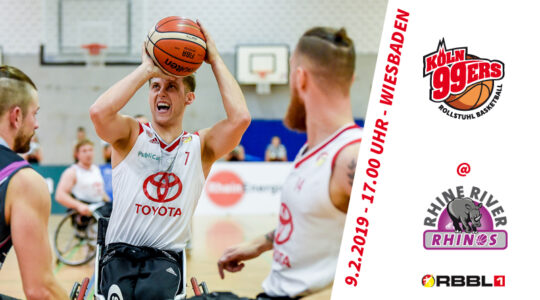 Köln 99ers zu Gast bei den Rhein River Rhinos