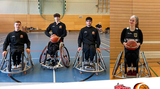 Köln 99ers Youngstars im Trainingsalltag mit Grüßen von ihren Camps über die Pfingsttage