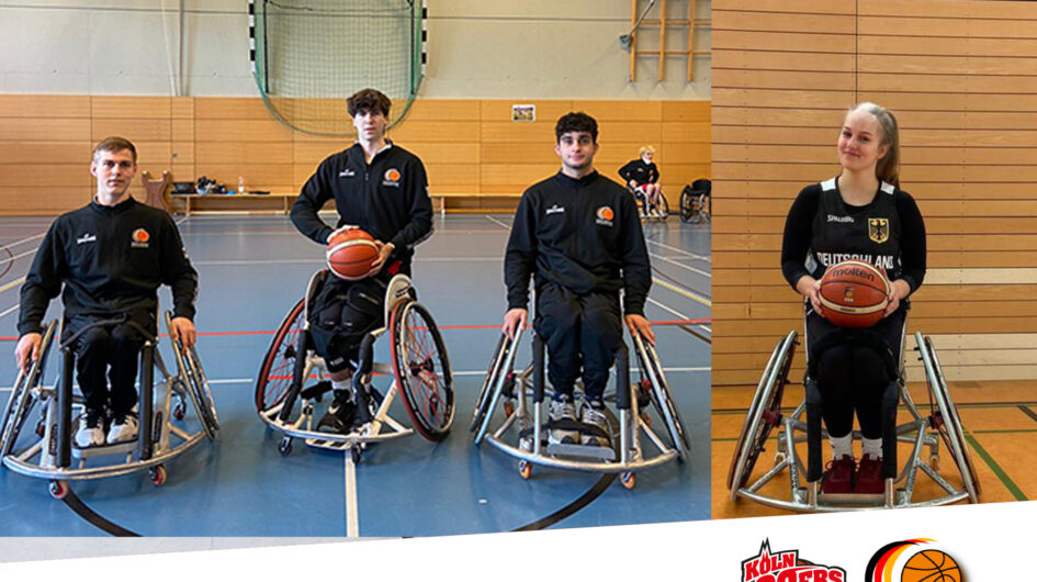 Köln 99ers Youngstars im Trainingsalltag mit Grüßen von ihren Camps über die Pfingsttage