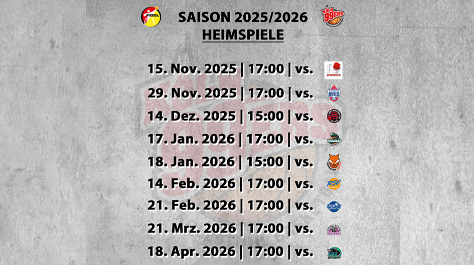 HEIMSPIELE – SAISON 2025/2026